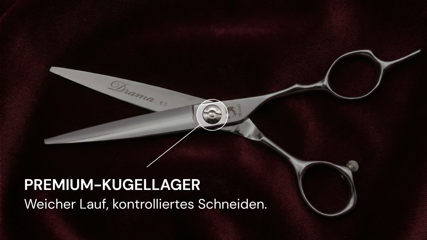 Friseurschere "Drama" –  Bühne der Gefühle