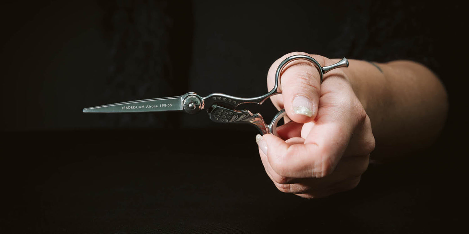 Friseurschere "Airone" – Himmel und Freiheit