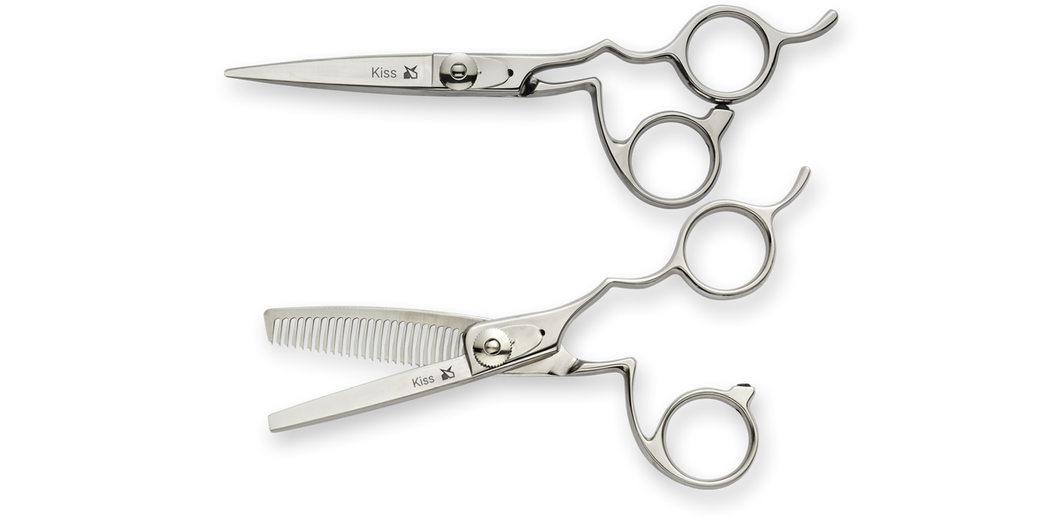 Friseurscherenset "Kiss"– Leidenschaft im Duo