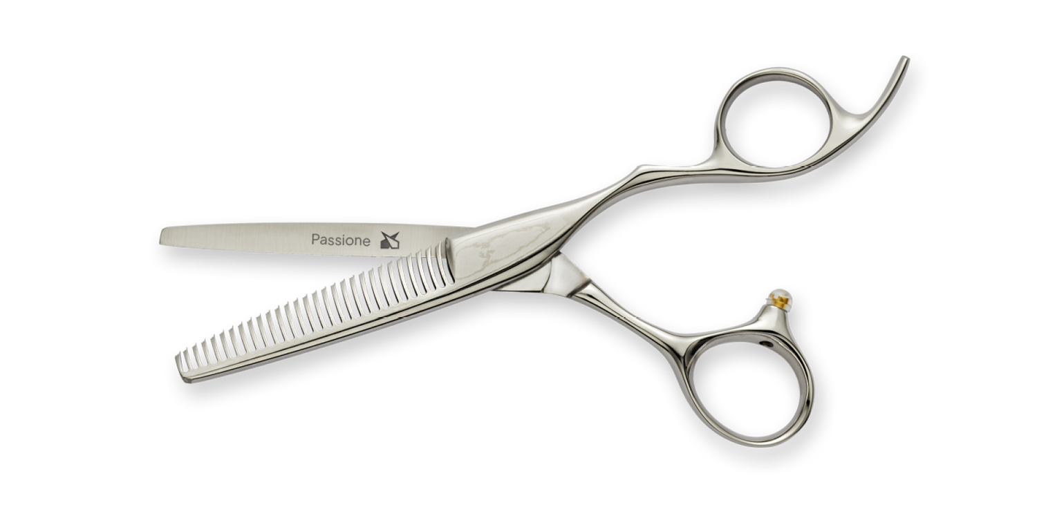 Friseurschere "Passione Damast Thinner" – Perfekte Kontrolle
