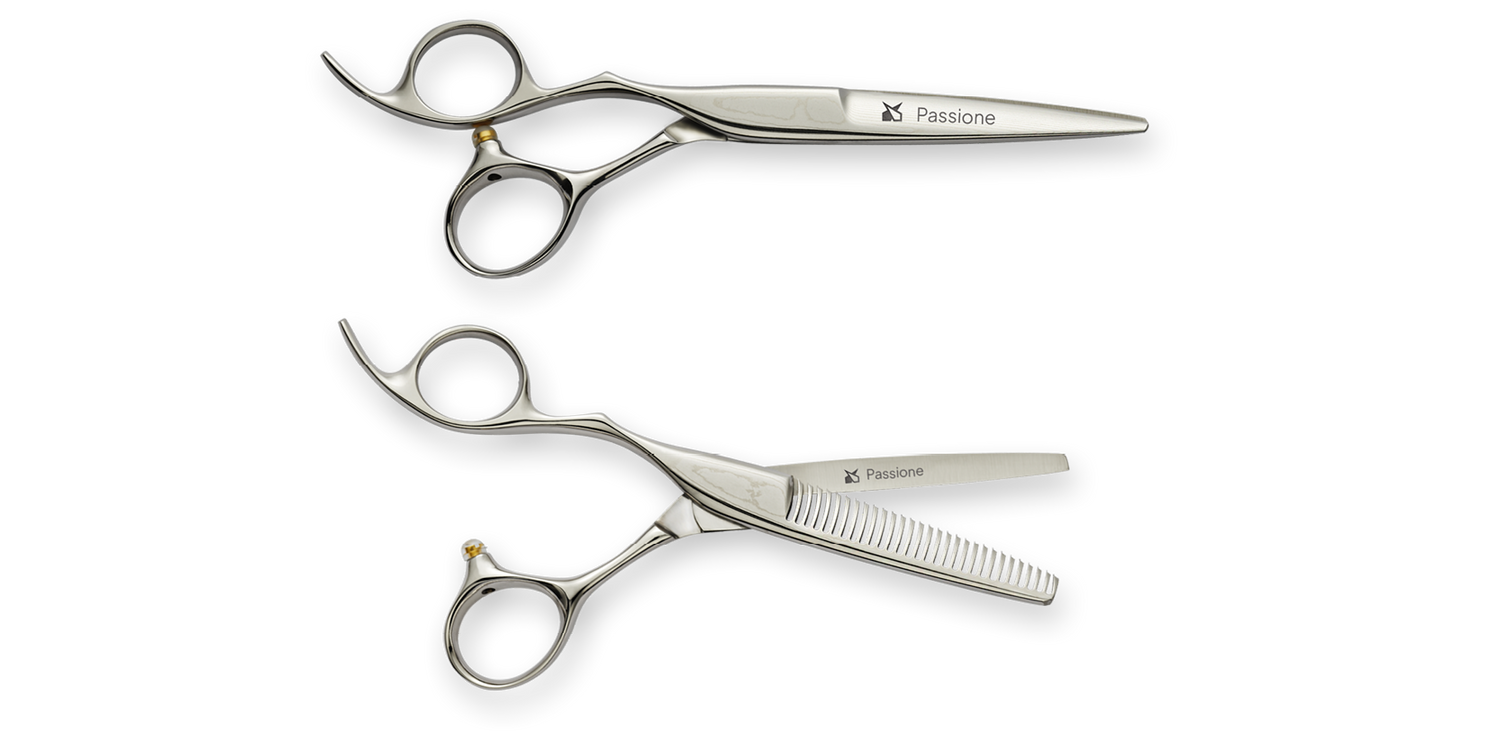 Friseurscherenset "Passione Damast Lefty" – Die Linkshänder-Komposition