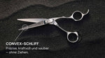 Friseurschere "Melissa" – Süße der Sehnsucht von LEADER mit präzisem Convex-Schliff für sauberes Haar schneiden