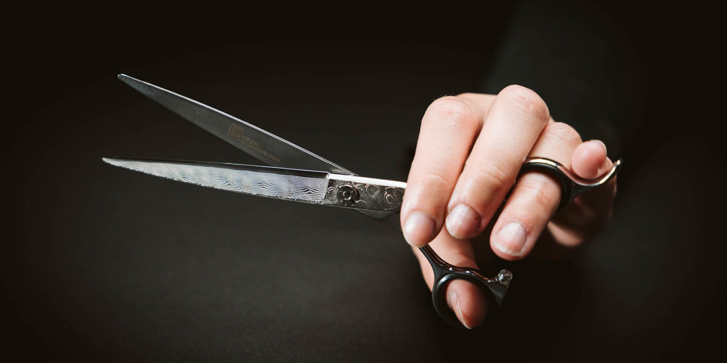 Friseurschere "Damast" – Muster der Seele