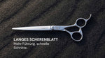 Friseurschere "Spada" – Die Schwertschere von LEADER mit langem Blatt für präzises und schnelles Schneiden