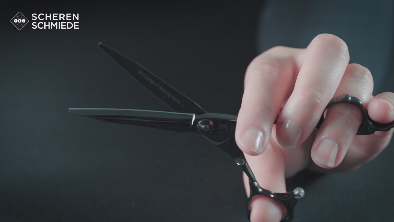 Friseurschere "Stormtrooper Black" – Dunkle Eleganz